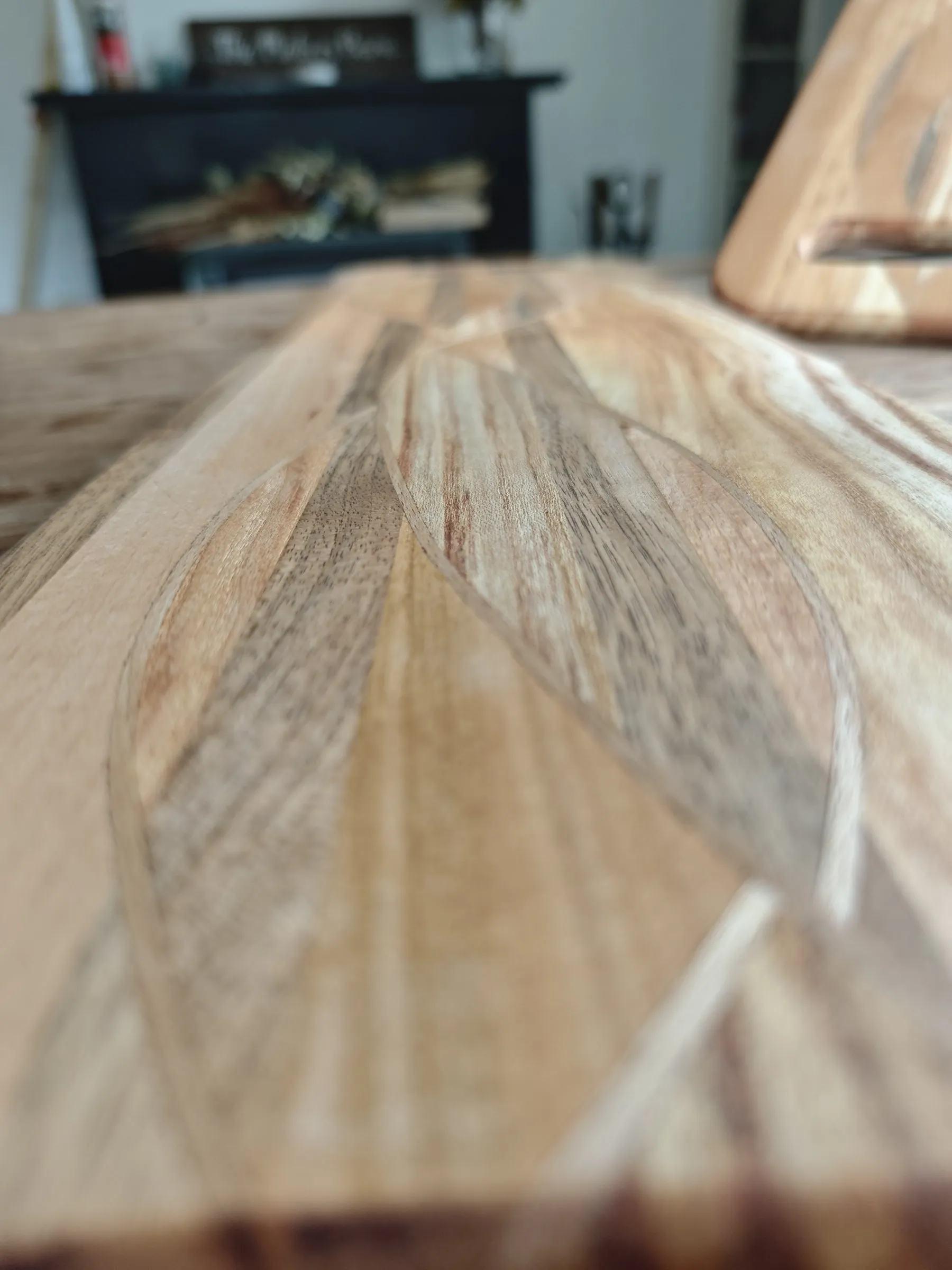 Nerf van het verlijmde hout van dichtbij